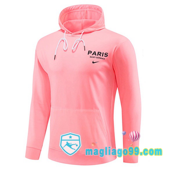 Magliago - Passione Maglie Thai Affidabili Basso Costo Online Shop | Felpa Con Cappuccio Paris PSG Rosa 2023/2024