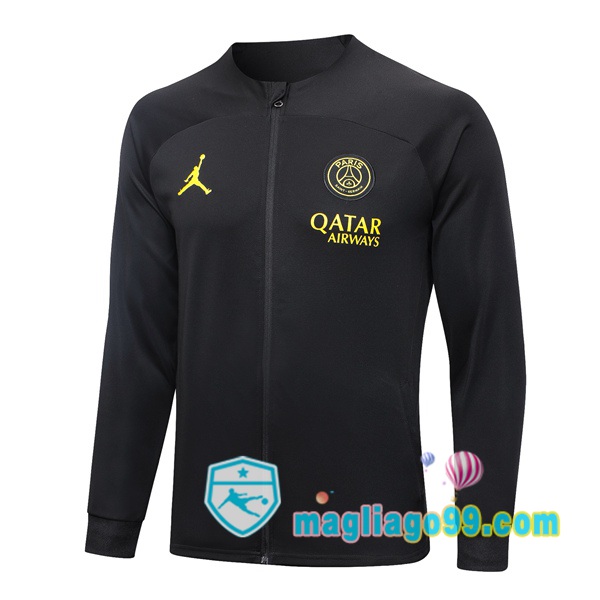 Magliago - Passione Maglie Thai Affidabili Basso Costo Online Shop | Giacca Calcio Paris PSG Nero 2023/2024