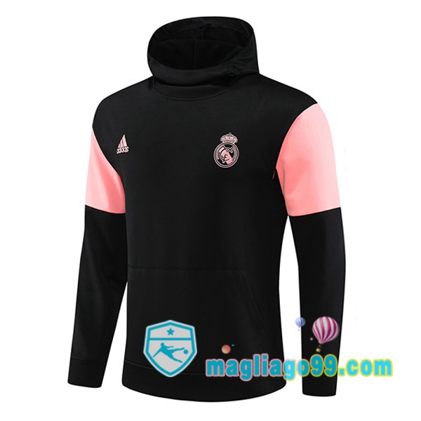 Magliago - Passione Maglie Thai Affidabili Basso Costo Online Shop | Felpa Con Cappuccio Real Madrid Nero 2023/2024