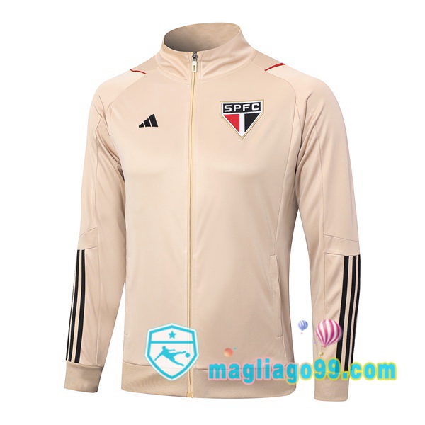 Magliago - Passione Maglie Thai Affidabili Basso Costo Online Shop | Giacca Calcio Sao Paulo FC Marrone 2023/2024