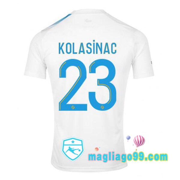 Magliago - Passione Maglie Thai Affidabili Basso Costo Online Shop | Maglia Marsiglia OM (KOLASINAC 23) Edizione 30°Anniversario Bianco Blu 2022/2023