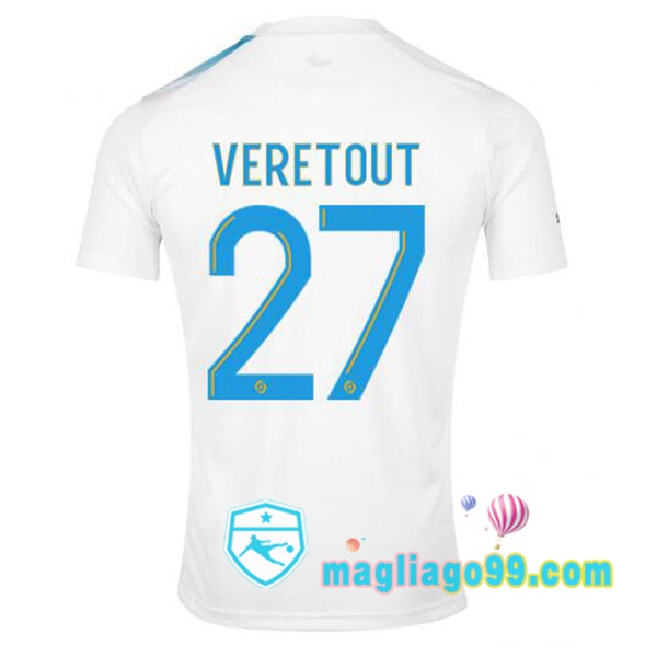 Magliago - Passione Maglie Thai Affidabili Basso Costo Online Shop | Maglia Marsiglia OM (VERETOUT 27) Edizione 30°Anniversario Bianco Blu 2022/2023
