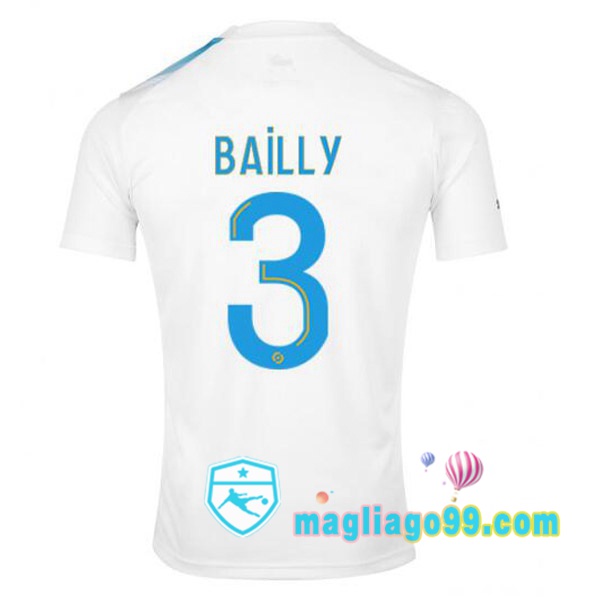Magliago - Passione Maglie Thai Affidabili Basso Costo Online Shop | Maglia Marsiglia OM (BAILLY 3) Edizione 30°Anniversario Bianco Blu 2022/2023