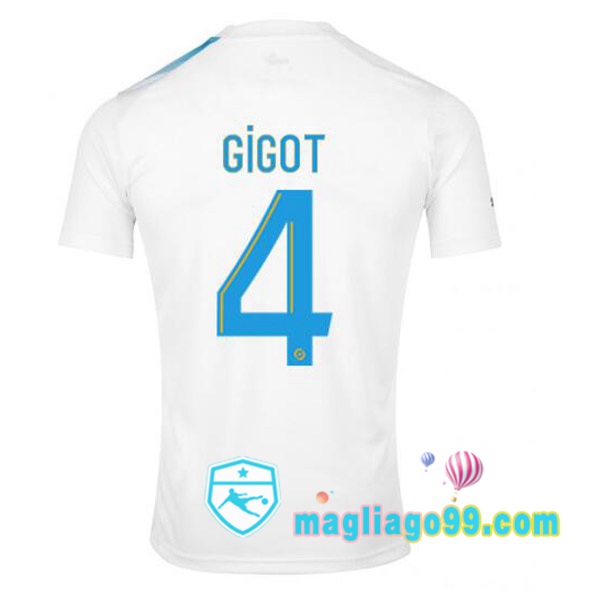 Magliago - Passione Maglie Thai Affidabili Basso Costo Online Shop | Maglia Marsiglia OM (GIGOT 4) Edizione 30°Anniversario Bianco Blu 2022/2023