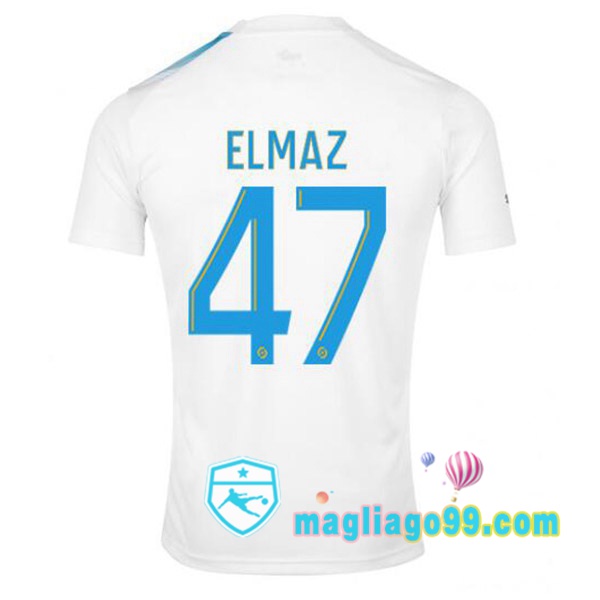Magliago - Passione Maglie Thai Affidabili Basso Costo Online Shop | Maglia Marsiglia OM (ELMAZ 47) Edizione 30°Anniversario Bianco Blu 2022/2023