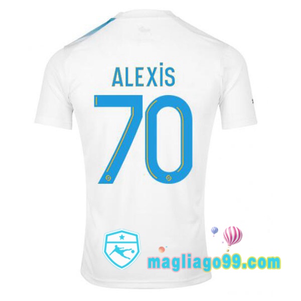 Magliago - Passione Maglie Thai Affidabili Basso Costo Online Shop | Maglia Marsiglia OM (ALEXIS 70) Edizione 30°Anniversario Bianco Blu 2022/2023