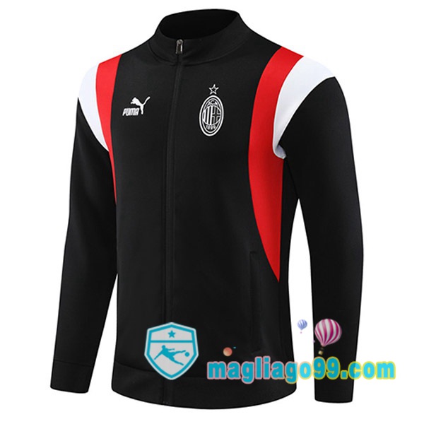 Magliago - Passione Maglie Thai Affidabili Basso Costo Online Shop | Giacca Calcio AC Milan Nero 2023/2024