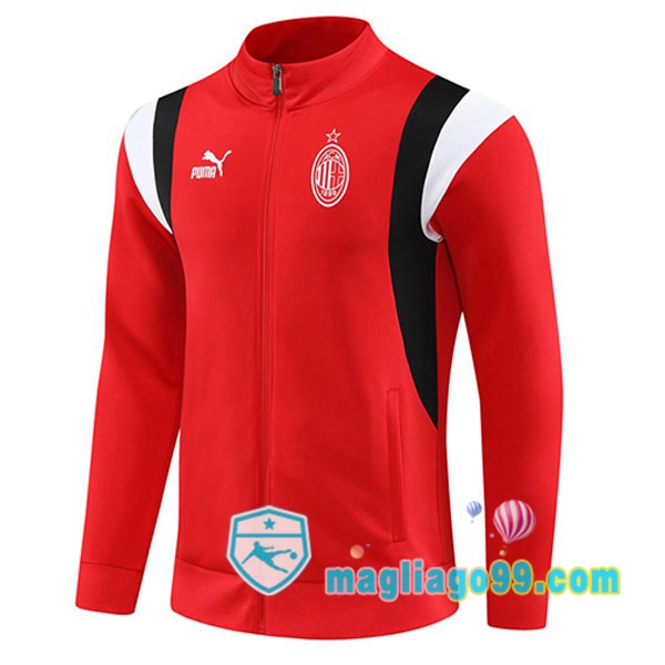 Magliago - Passione Maglie Thai Affidabili Basso Costo Online Shop | Giacca Calcio AC Milan Rosso 2023/2024
