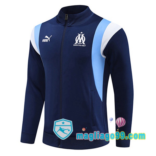 Magliago - Passione Maglie Thai Affidabili Basso Costo Online Shop | Giacca Calcio Marsiglia OM Blu Royal 2023/2024