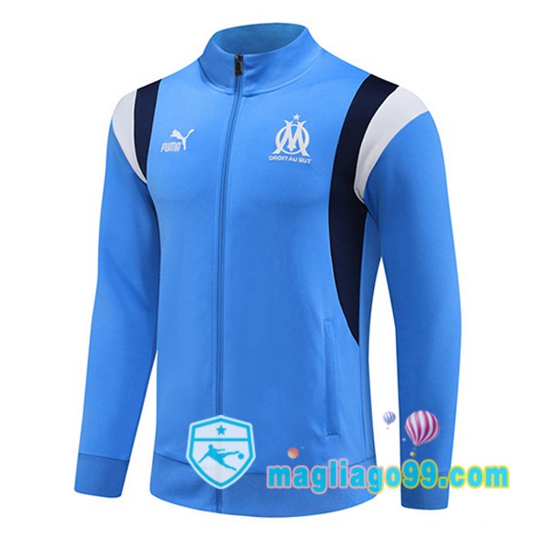 Magliago - Passione Maglie Thai Affidabili Basso Costo Online Shop | Giacca Calcio Marsiglia OM Blu 2023/2024