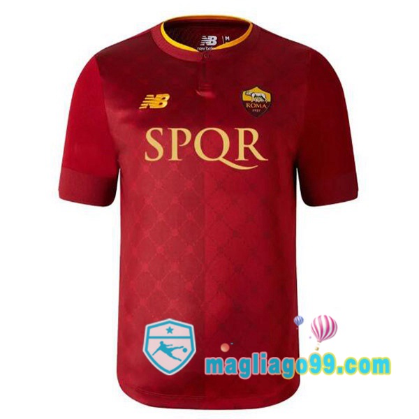 Magliago - Passione Maglie Thai Affidabili Basso Costo Online Shop | Maglia AS Roma Prima SPQR Rosso 2022/2023