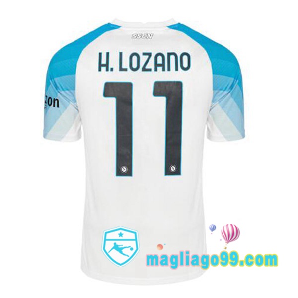 Magliago - Passione Maglie Thai Affidabili Basso Costo Online Shop | Maglia SSC Napoli (H.Lozano 11) Face Game Blu Bianco 2022/2023