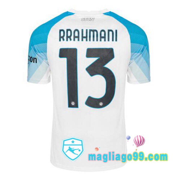 Magliago - Passione Maglie Thai Affidabili Basso Costo Online Shop | Maglia SSC Napoli (Rrahmani 13) Face Game Blu Bianco 2022/2023