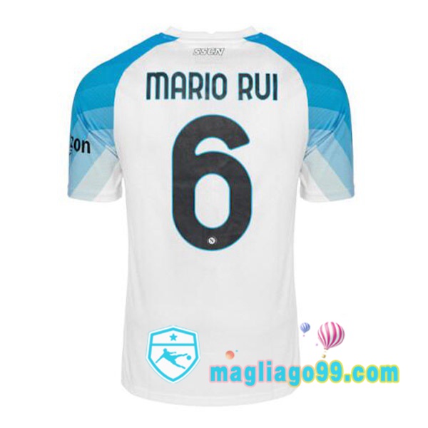 Magliago - Passione Maglie Thai Affidabili Basso Costo Online Shop | Maglia SSC Napoli (Mario Rui 6) Face Game Blu Bianco 2022/2023