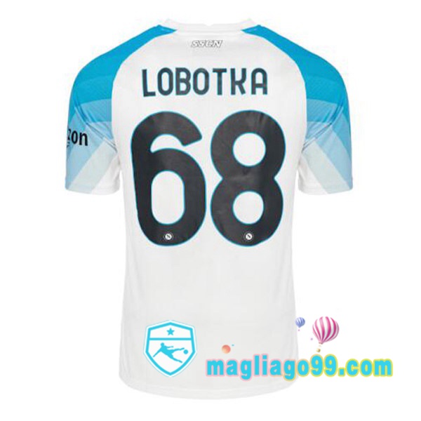 Magliago - Passione Maglie Thai Affidabili Basso Costo Online Shop | Maglia SSC Napoli (Lobotka 68) Face Game Blu Bianco 2022/2023