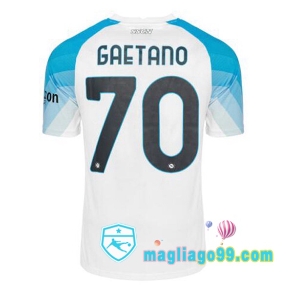Magliago - Passione Maglie Thai Affidabili Basso Costo Online Shop | Maglia SSC Napoli (Gaetano 70) Face Game Blu Bianco 2022/2023