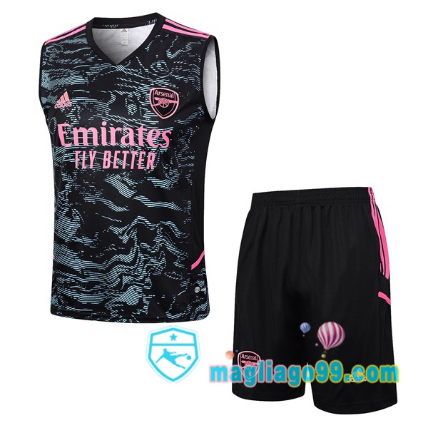 Magliago - Passione Maglie Thai Affidabili Basso Costo Online Shop | Gilet Calcio Arsenal + Shorts Nero Verde 2023/2024