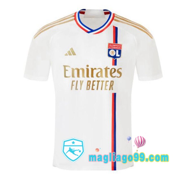 Magliago - Passione Maglie Thai Affidabili Basso Costo Online Shop | Maglia Lyon OL Prima Bianco 2023/2024