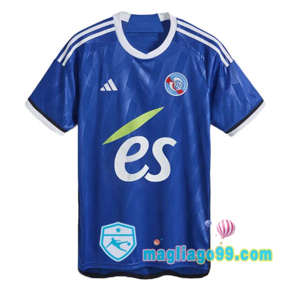 Magliago - Passione Maglie Thai Affidabili Basso Costo Online Shop | Maglia RC Strasbourg Alsace Prima Blu 2023/2024
