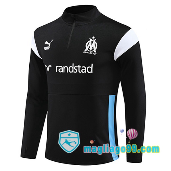 Magliago - Passione Maglie Thai Affidabili Basso Costo Online Shop | Felpa Calcio Marsiglia OM Nero 2023/2024