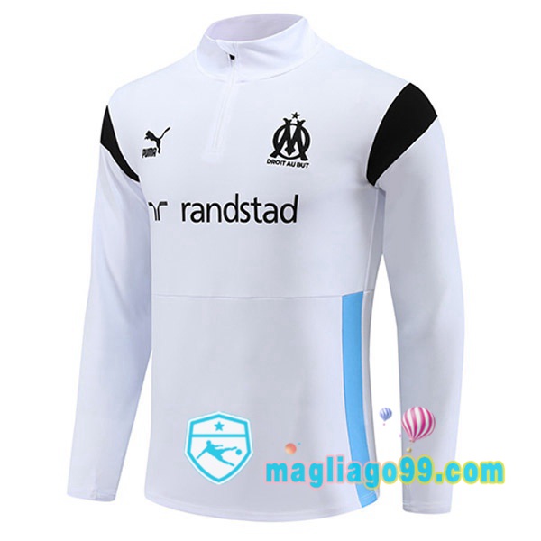 Magliago - Passione Maglie Thai Affidabili Basso Costo Online Shop | Felpa Calcio Marsiglia OM Bianco 2023/2024