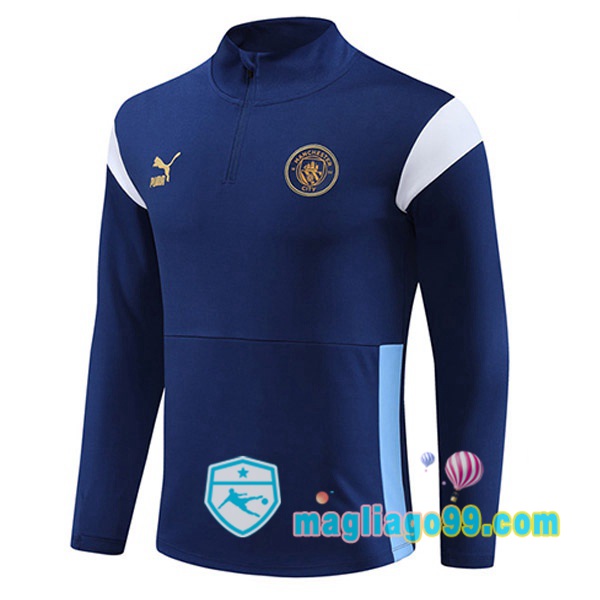 Magliago - Passione Maglie Thai Affidabili Basso Costo Online Shop | Felpa Calcio Manchester City Blu Royal 2023/2024