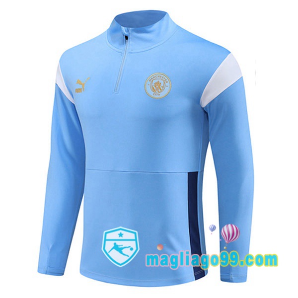 Magliago - Passione Maglie Thai Affidabili Basso Costo Online Shop | Felpa Calcio Manchester City Blu 2023/2024