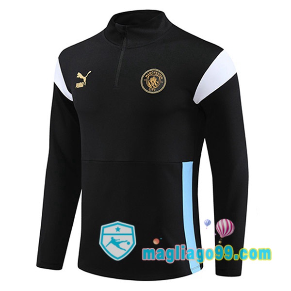 Magliago - Passione Maglie Thai Affidabili Basso Costo Online Shop | Felpa Calcio Manchester City Nero 2023/2024
