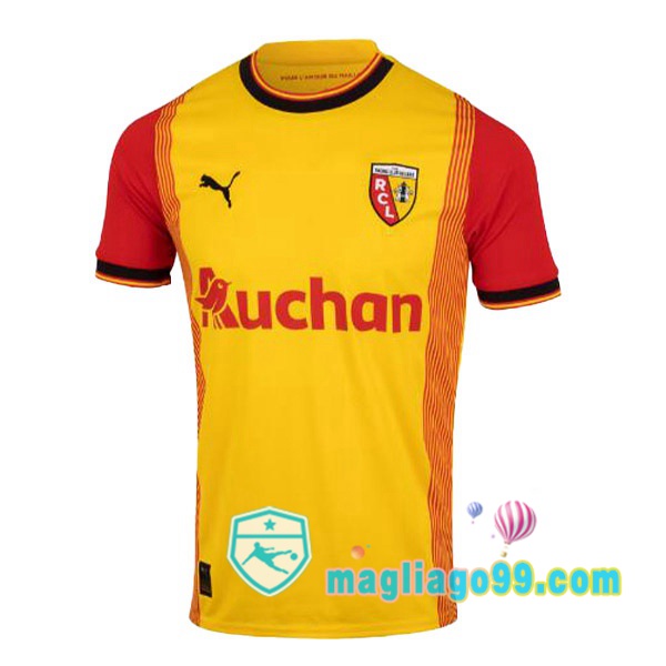 Magliago - Passione Maglie Thai Affidabili Basso Costo Online Shop | Maglia RC Lens Prima Giallo Rosso 2023/2024