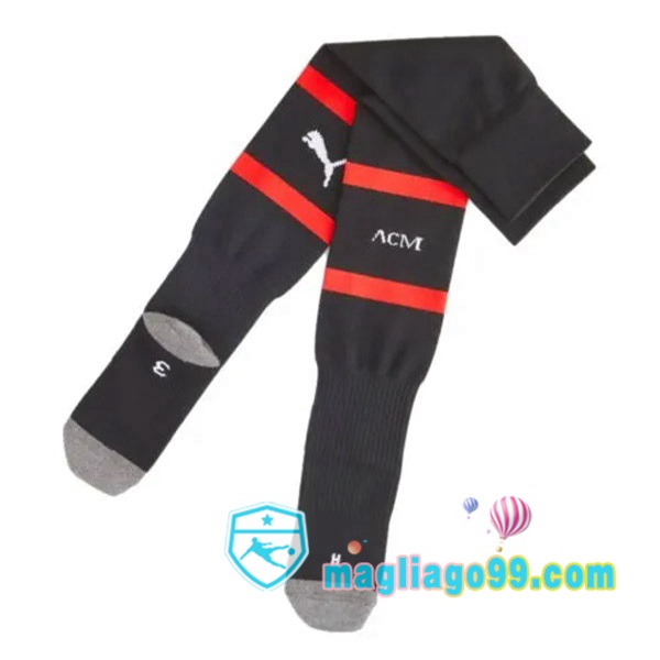 Magliago - Passione Maglie Thai Affidabili Basso Costo Online Shop | Calzettoni Da Calcio AC Milan Prima Nero 2023/2024
