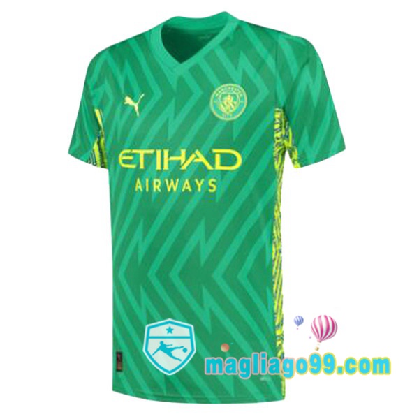 Magliago - Passione Maglie Thai Affidabili Basso Costo Online Shop | Maglia Manchester City Portiere Verde 2023/2024
