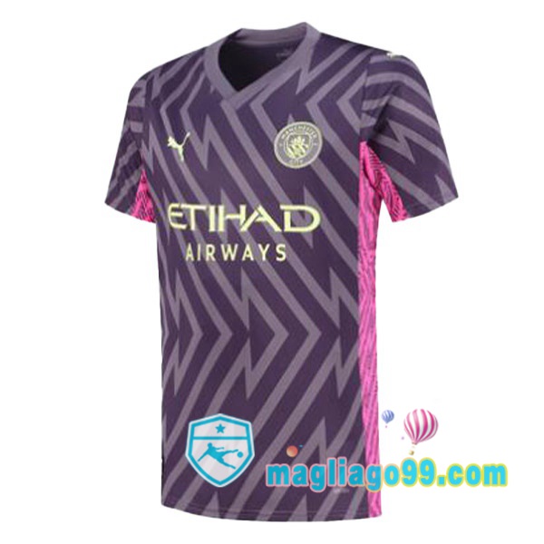 Magliago - Passione Maglie Thai Affidabili Basso Costo Online Shop | Maglia Manchester City Portiere Porpora 2023/2024