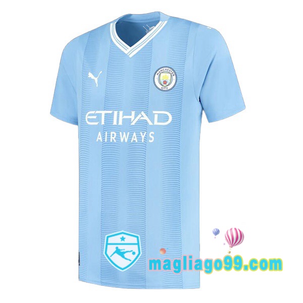 Magliago - Passione Maglie Thai Affidabili Basso Costo Online Shop | Maglia Manchester City Prima Blu 2023/2024