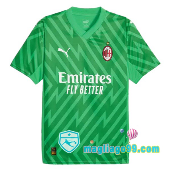 Thai Affidabili Maglia Calcio AC Milan Portiere Verde Poco Prezzo 23/24