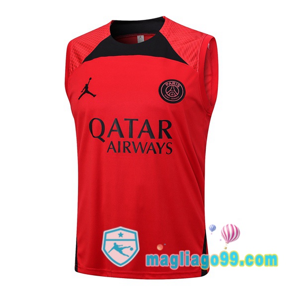 Magliago - Passione Maglie Thai Affidabili Basso Costo Online Shop | Gilet Calcio Paris PSG Rosso 2023/2024