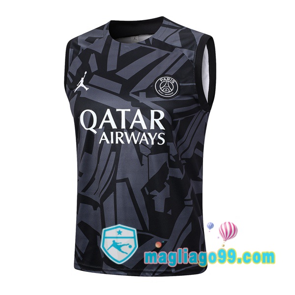 Magliago - Passione Maglie Thai Affidabili Basso Costo Online Shop | Gilet Calcio Paris PSG Nero 2023/2024