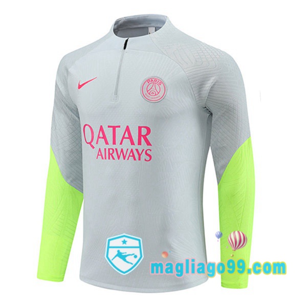 Magliago - Passione Maglie Thai Affidabili Basso Costo Online Shop | Felpa Calcio Paris PSG Grigio 2023/2024