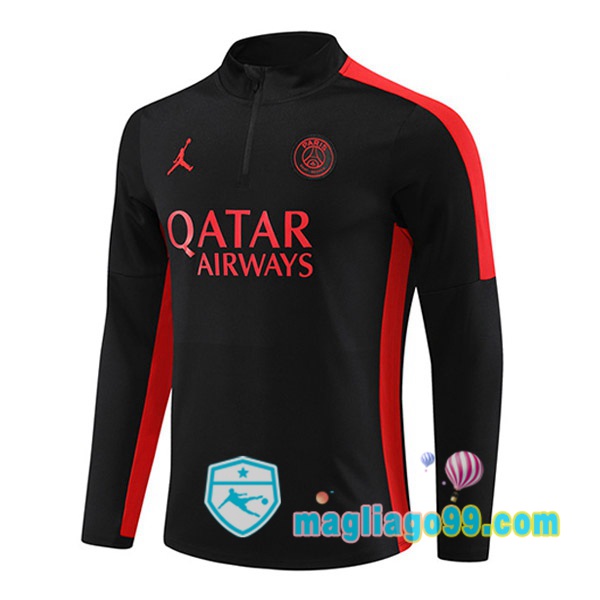 Magliago - Passione Maglie Thai Affidabili Basso Costo Online Shop | Felpa Calcio JORDAN Paris PSG Nero 2023/2024