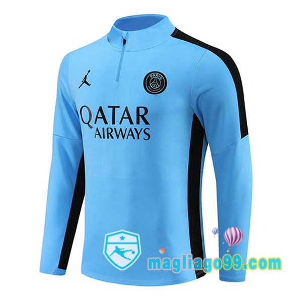 Magliago - Passione Maglie Thai Affidabili Basso Costo Online Shop | Felpa Calcio JORDAN Paris PSG Blu 2023/2024