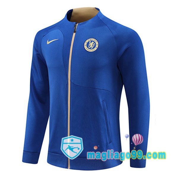 Magliago - Passione Maglie Thai Affidabili Basso Costo Online Shop | Giacca Calcio FC Chelsea Blu 2023/2024