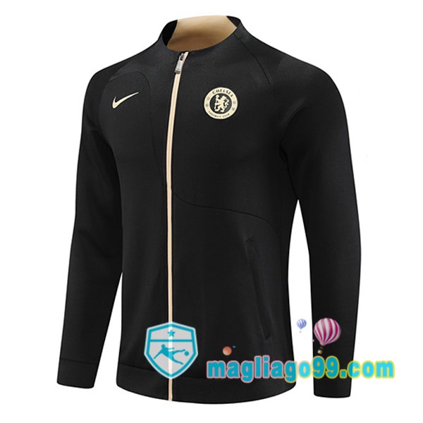 Magliago - Passione Maglie Thai Affidabili Basso Costo Online Shop | Giacca Calcio FC Chelsea Nero 2023/2024