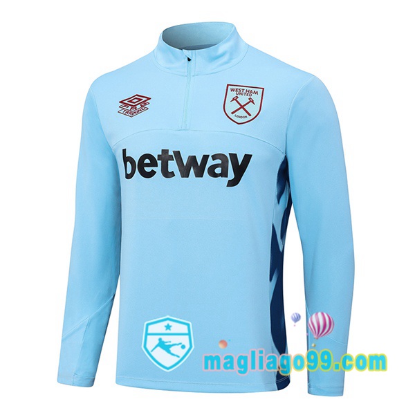 Magliago - Passione Maglie Thai Affidabili Basso Costo Online Shop | Felpa Calcio West Ham Blu 2023/2024