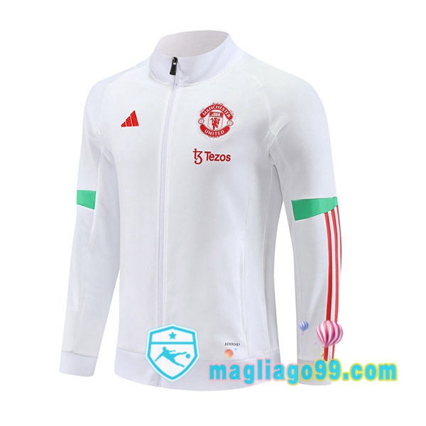 Magliago - Passione Maglie Thai Affidabili Basso Costo Online Shop | Giacca Calcio Manchester United Bianco 2023/2024