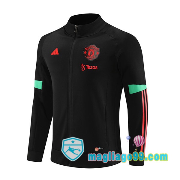 Magliago - Passione Maglie Thai Affidabili Basso Costo Online Shop | Giacca Calcio Manchester United Nero 2023/2024