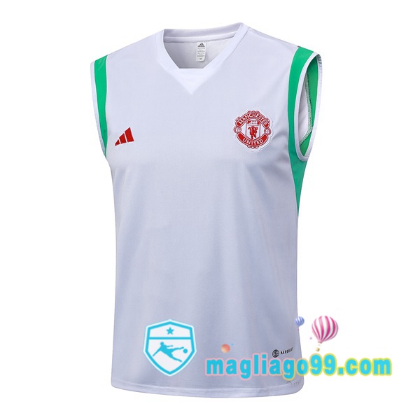 Magliago - Passione Maglie Thai Affidabili Basso Costo Online Shop | Gilet Calcio Manchester United Bianco 2023/2024