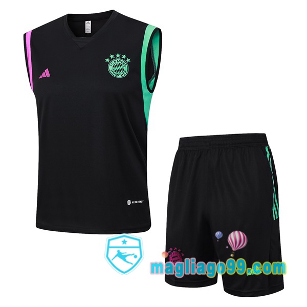 Magliago - Passione Maglie Thai Affidabili Basso Costo Online Shop | Gilet Calcio Bayern Monaco + Shorts Nero 2023/2024