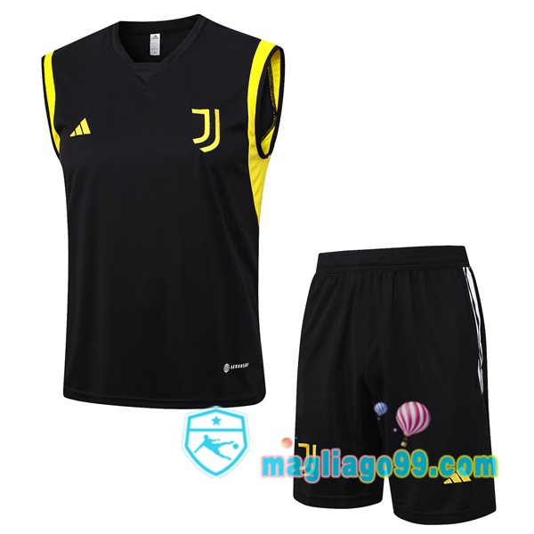 Magliago - Passione Maglie Thai Affidabili Basso Costo Online Shop | Gilet Calcio Juventus + Shorts Nero 2023/2024