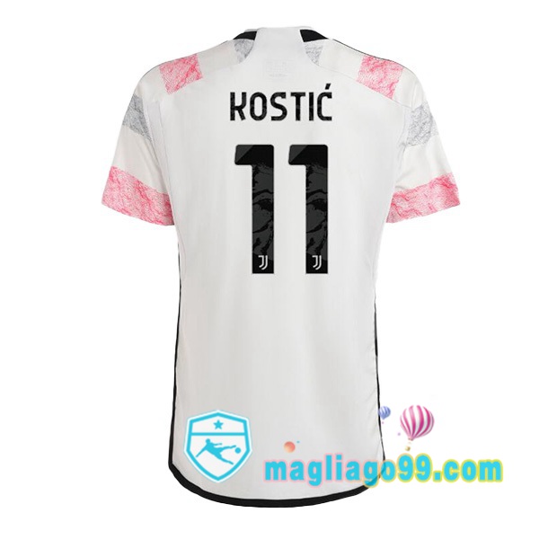 Magliago - Passione Maglie Thai Affidabili Basso Costo Online Shop | Maglia Juventus (KOSTIĆ 11) Seconda Bianco 2023/2024