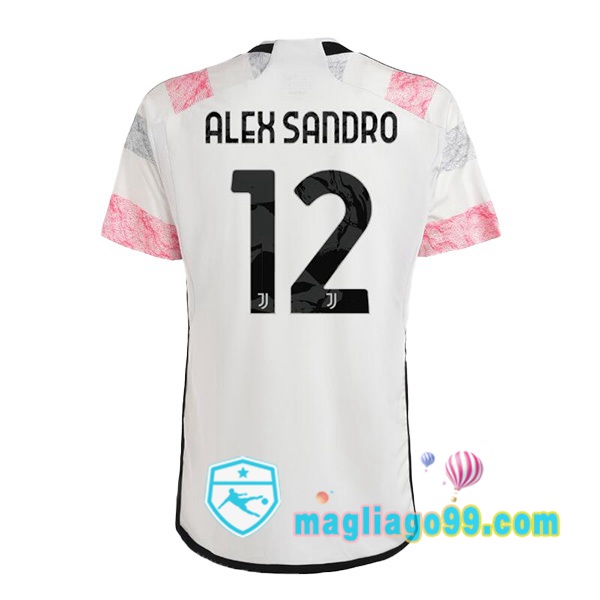 Magliago - Passione Maglie Thai Affidabili Basso Costo Online Shop | Maglia Juventus (ALEX SANDRO 12) Seconda Bianco 2023/2024