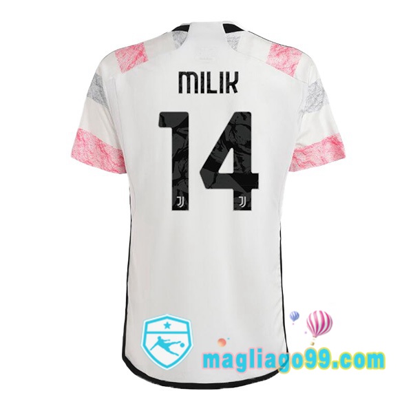 Magliago - Passione Maglie Thai Affidabili Basso Costo Online Shop | Maglia Juventus (MILIK 14) Seconda Bianco 2023/2024